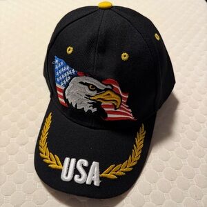 USA-Flag Eagles-Hat American Baseball-Cap Embroidered